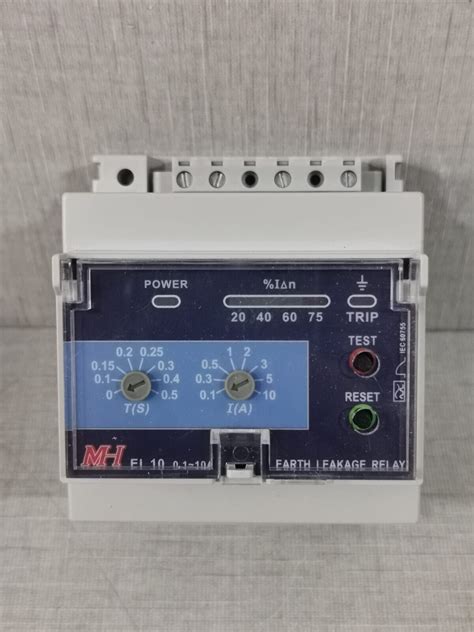 MH EL10 0 1 10A EARTH LEAKAGE RELAY New Open Box Orbit Surplus