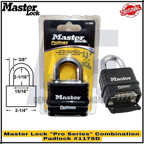 Master Lock Pro Series Combination Resettable Padlock H D D