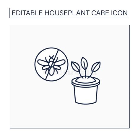 Gardening Line Icon Flower Care Vector Illustration Isolated On White