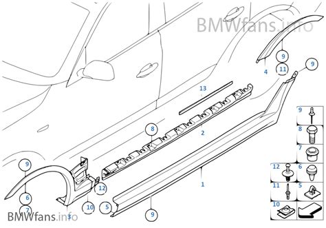 Cover Door Sill Wheel Arch Bmw X E Lci X D M N Europe