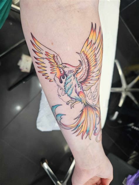 Phoenix- forearm tattoo. What is missing? : r/tattooadvice