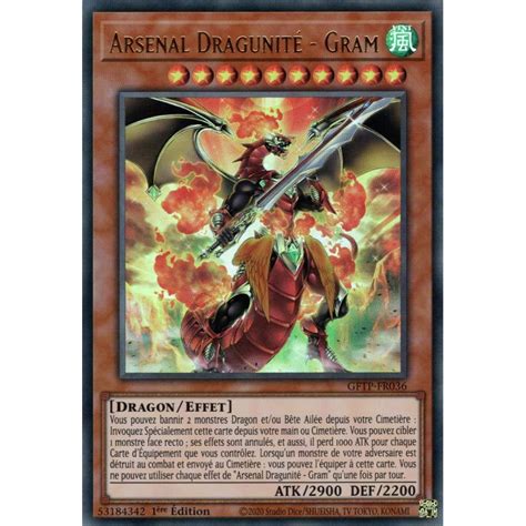 Yu Gi Oh Vortex Embrase Gftp Fr Arsenal Dragunit Gram Ur