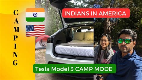 Camping In Our Car TESLA MODEL 3 CAMP MODE YouTube