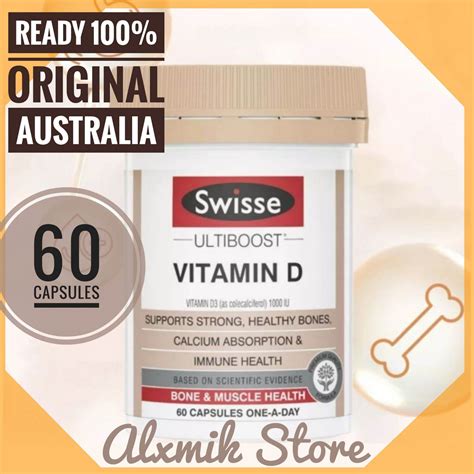 Swisse Ultiboost Vitamin D3 1000 Iu 60 250 Setara Blackmores Vitamin D3