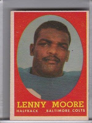 Topps Lenny Moore Baltimore Colts Hof Ebay