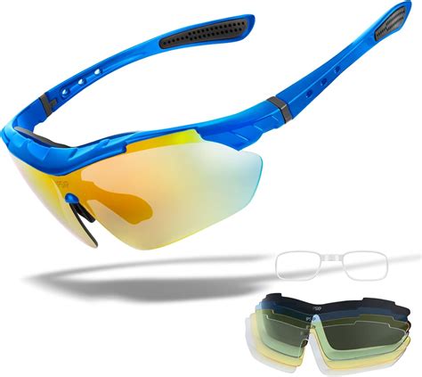 IPSXP Lunettes de Soleil de Sport polarisées avec 5 lentilles