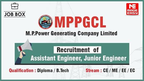 MPPGCL Vacancies Recruitment Of Assistant Engineers And Junior