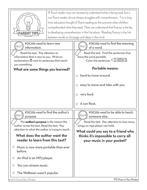 3rd Grade Reading Fluency Passages Free