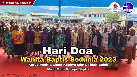 Panitia Lince Kogoya Sambut Ketua Wanita Baptis Pasifik Di Wamena Papua