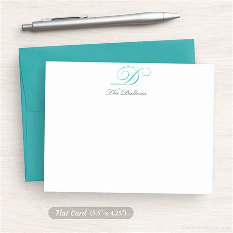 Personalized Monogram Note Cards Note Cards for Her - Etsy