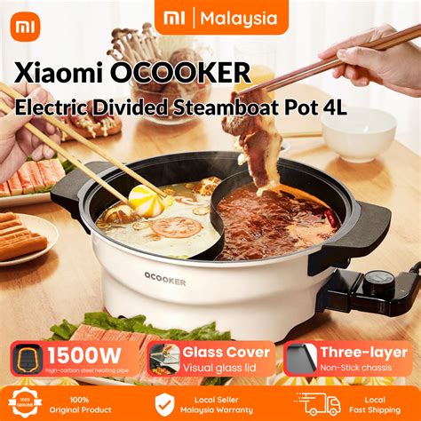 Xiaomi Ocooker Multi Function Grid Electric Hot Pot L W Cooker Household Degree Ring