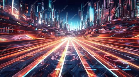 Premium Ai Image Future Road Or Abstract Background