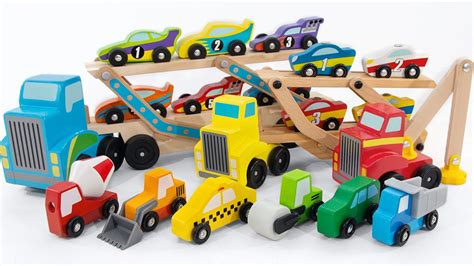 Wheels On The Bus Song Baby Songs Wooden Car Carrier Play Nursery