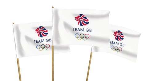 Team Gb White Handwaving Flags Hampshire Flag Company