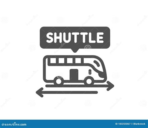 Shuttle Bus Icon. Airport Transport Sign. Vector Stock Vector - Illustration of transportation ...