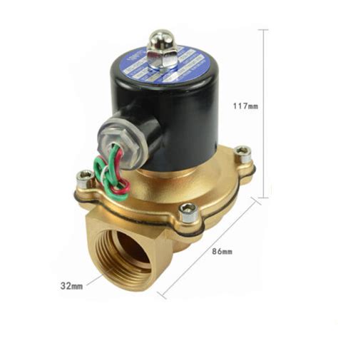 2w 250 25 1 Dn25 Ac220v Solenoid Valve Brass Water Air Gas 2 Way Normal Close Ebay