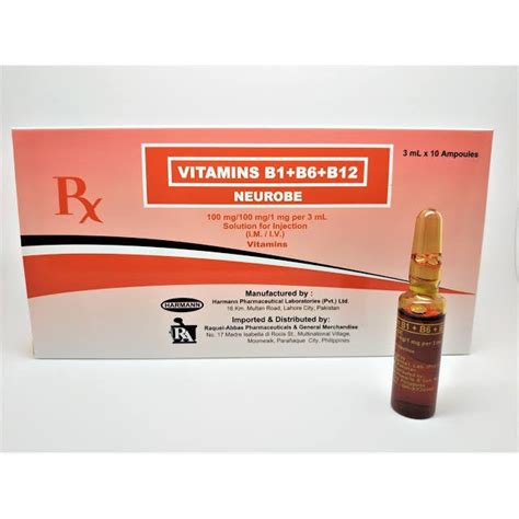 Neurobe Vitamin B B B Vitamin B Complex Glutathione Philippines