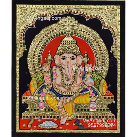 Ganesha Tanjore Paintings Online Buy Ganesha Tanjore Painting Buy