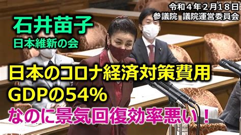 とこチャン！【＃日本維新の会】＃石井苗子 20220218 参議院 議院運営委員会 Youtube