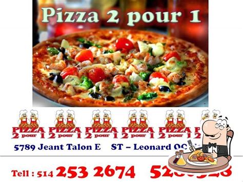 pizza 2 pour 1 5789 Rue Jean Talon E in Montréal Restaurant menu and