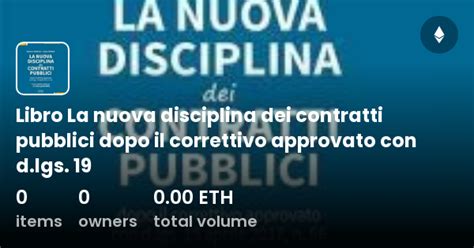 Libro La Nuova Disciplina Dei Contratti Pubblici Dopo Il Correttivo