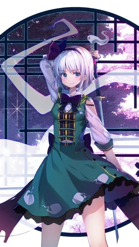 Anime Touhou Youmu Konpaku 720x1280 Phone HD Wallpaper