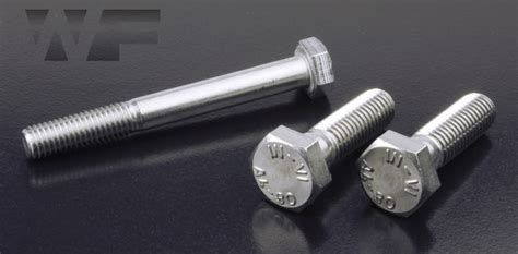 Hex Head Bolts Iso 4014 Din 931 M16 In A4 80 Stainless Steel Westfield Fasteners Ltd