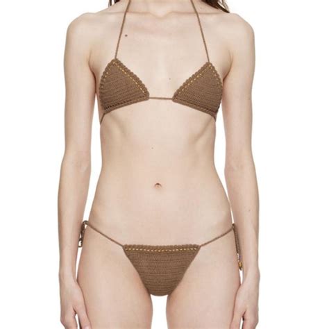 Akoia Manik Bikini In Brown Only Worn A Handful Of Depop