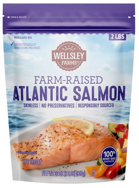 Wellsley Farms Farm Raised Atlantic Salmon 32 Oz —