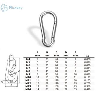 Jual Karabiner Baja Besi Cm Cm Cm Carabiner Steel Snap Hook Spring