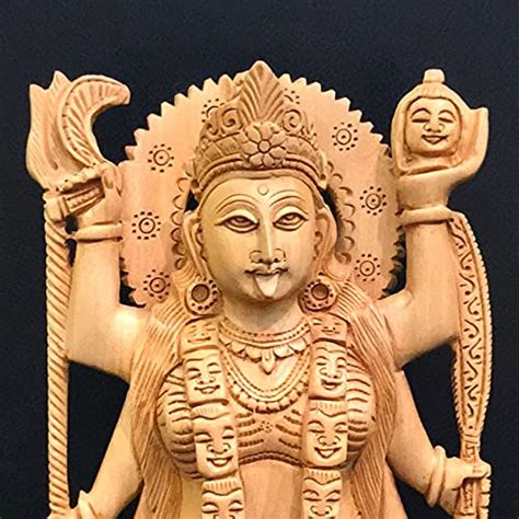 Buy SHIVAJI ARTS Goddess Kali Statue 8Inch Wood Ma Kali Sculpture