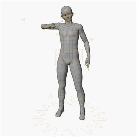 Character Boy Base Mesh Rigged Low Poly 3d Model 7 Blend Fbx Obj 3ds Stl Free3d