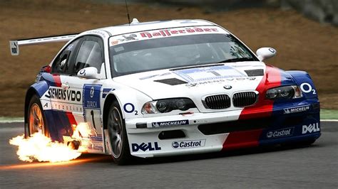 BMW M3 E46 GTR Shoting Flames Loud Sound High Speed Stunts Crashes