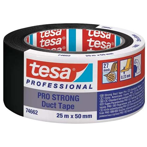 Cinta Americana Tesa Pro Strong Duct Tape M Mm Negro Precio