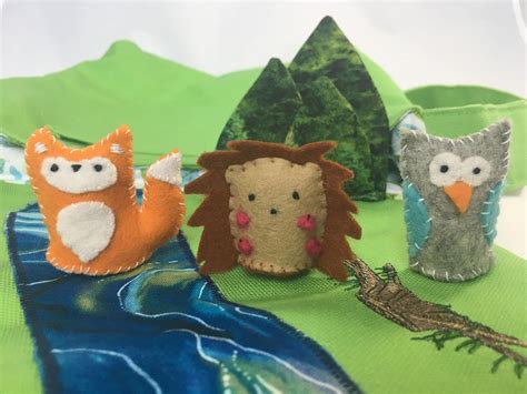 Felt Forest Animals Forest Animal Toys Pocket Toys Mini Etsy