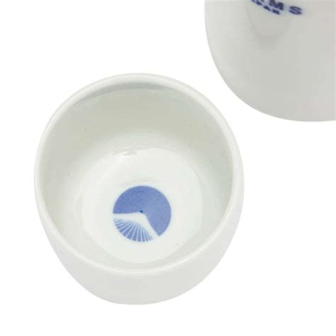 Beams Japan Sake Bottle And Cup Set In White Beams Japan