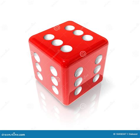 Six Red Dice Stock Illustration Illustration Of Winner 18458347