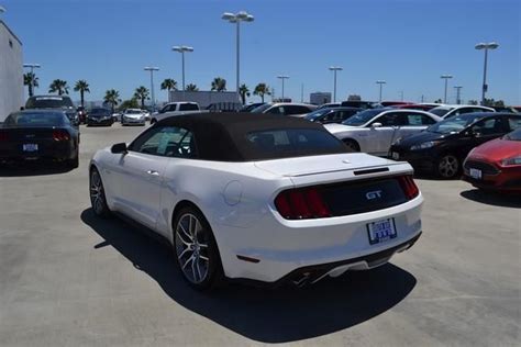 2017 Ford Mustang Gt Premium Convertible White Platinum Metallic Tri