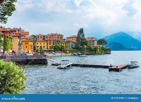 Marina At Varenna Village At Lake Como In Italy Imagen De Archivo