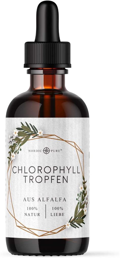 Nordic Pure Chlorophyll Flüssig Aus Luzerne 100 Ml Flüssiges