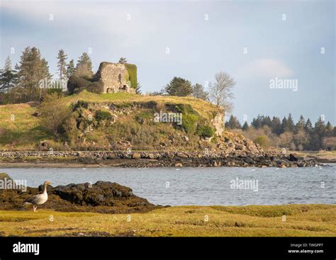 Aros Castle From The Salen Side Mull Hebrides Scotland Stock Photo