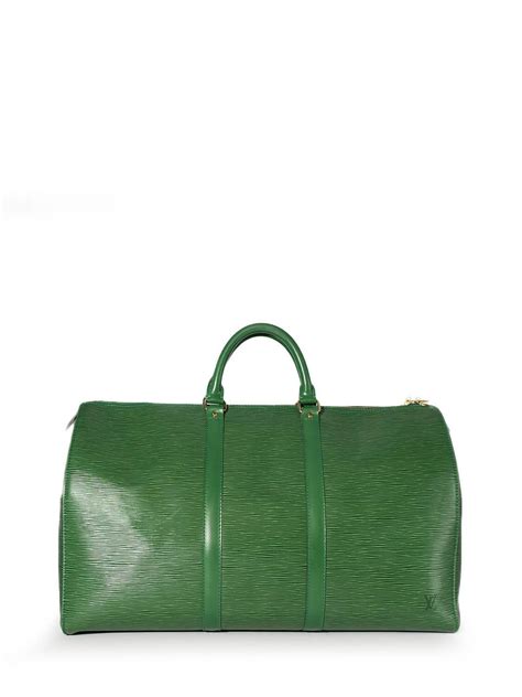 Louis Vuitton Epi Leather Keepall Bag 50 Green