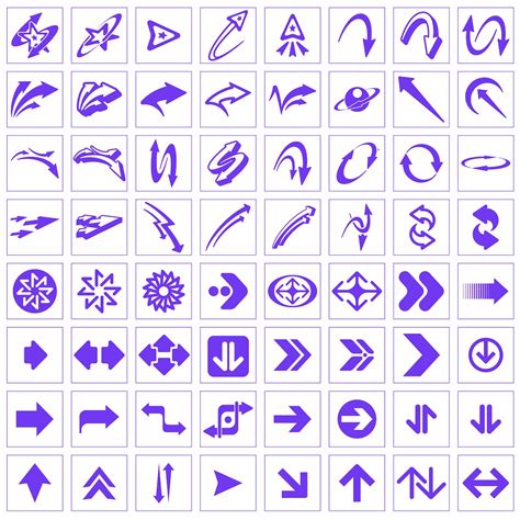 Y2k Arrow Vector Symbols Y2k Aesthetic Vector Pack 80 Vectors