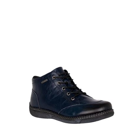 Josef Seibel Womens Priscilla 01 Boots Blue Textured Leather Sole