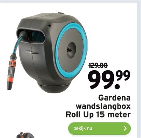 Gardena Wandslangbox Roll Up 15 Meter Aanbieding Bij GAMMA