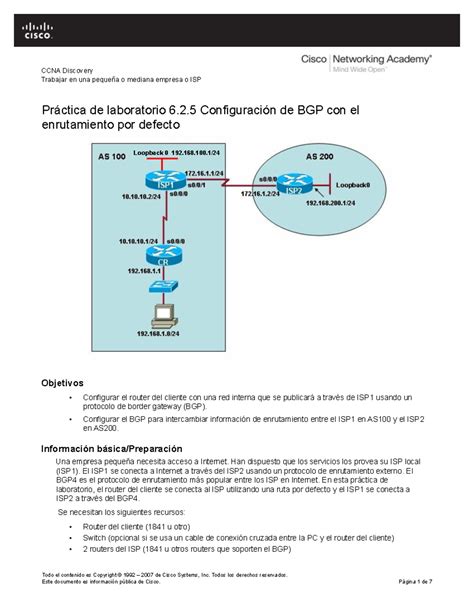 Práctica BGP Silva redes Todo el contenido es Copyright 1992