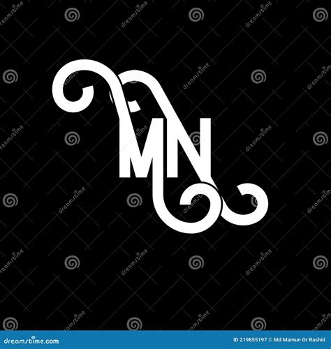 Mn Letter Logo Design Initial Letters Mn Logo Icon Abstract Letter Mn