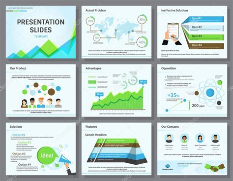 Infograf As De Negocios Presentaci N Diapositivas Plantilla Stock