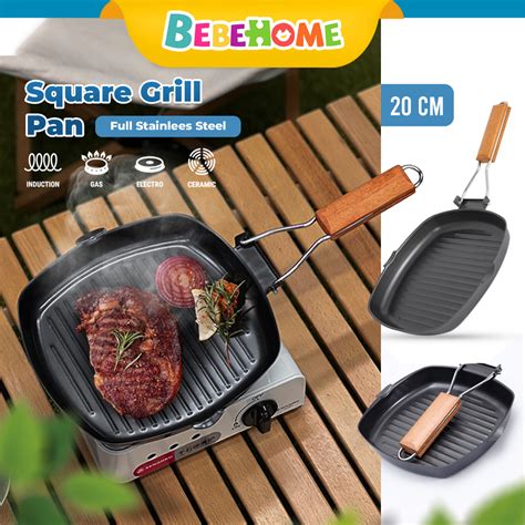 Jual Tifale By Bebehome Pemanggang Square Grill Pan Foldable Cm Wajan