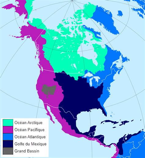 Carte Des Bassins Versants D Am Rique Du Nord